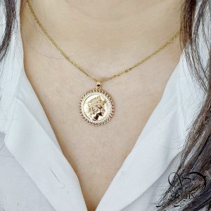 گردنبند سکه الیزابت برند ژوپینگ