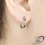 گوشواره کوچیک حلقه ای استیل