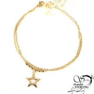 دستبند آویز ستاره توخالی برند ژوپینگ