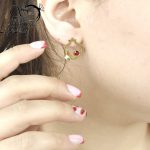 گوشواره استیل یلدایی با پروانه