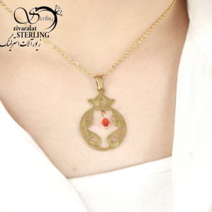گردنبند استیل اویز دونه اناری