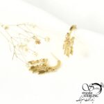 گوشواره برند استیل آویز تیرکمان طلایی