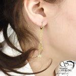 گوشواره طرح تاج استیل