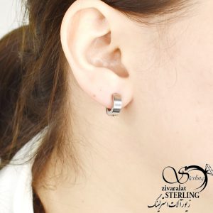 گوشواره حلقه فیک استیل