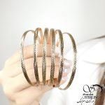 پک 6تای النگو طلاروس طرح شطرنجی
