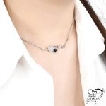 گردنبند طرح قلب روکش آب طلا