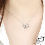 گردنبند قلب آغوش برند نقره ایتالیا