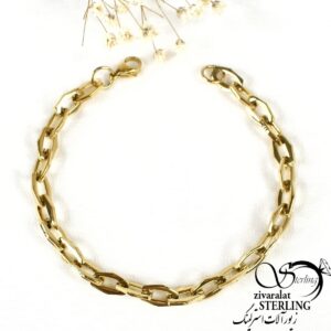 دستبند طلایی اسپرت برند استیل