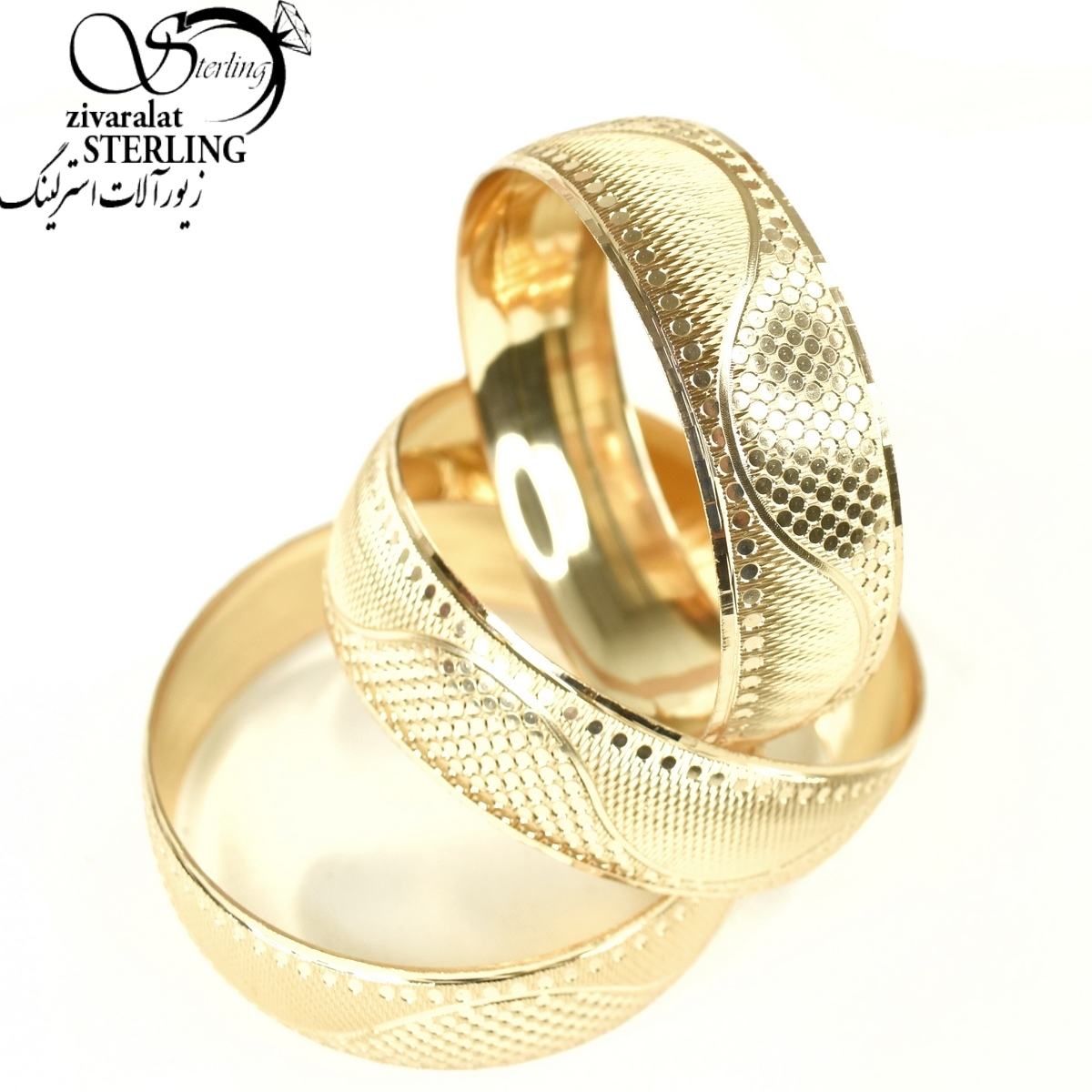 تک پوش 18میل طلاروس طرح پوست ماری کد 10195