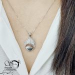 گردنبند نگین اتمی عیار925 ساخت ایتالیا