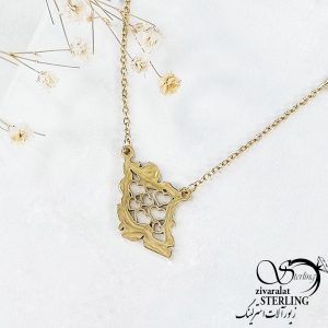 گردنبند استیل نقشه ایران داخل قلب دار کد 10758