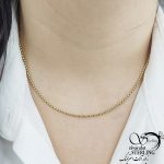 زنجیر (گردنبند) کارتیه سفید برند استیل کد 10883
