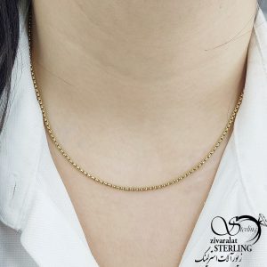 زنجیر (گردنبند) کارتیه سفید برند استیل کد 10883