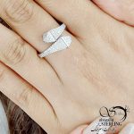 انگشتر فری سایز کلاسیک با نقره925 کد 11072