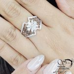 انگشتر فری سایز طرح حصیری با نقره ایتالیا کد 11210