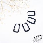 پیرسینگ استیل مشکی با کد 11374