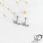 پیرسینگ گوش ماری نگین کاری با کد 11384