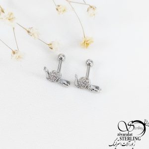 پیرسینگ گوش ماری نگین کاری با کد 11384