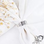 انگشتر کلاسیک نقره نگین مربعی کد 11503