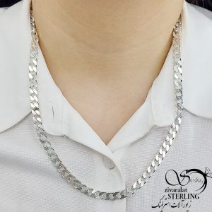 زنجیر نقره 925 مردانه با کد 11656