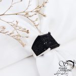 انگشتر نقره925 عیار نگین اونیکس ریز کد 11687
