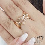 انگشتر ژوپینگ طرح طلا کد 12099