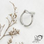 انگشتر فری سایز صلیب سفید کد 12688