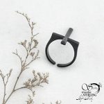 انگشتر فری سایز صلیب مشکی کد 12780
