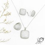 سرویس نقره مربعی طرح کلاسیک کد 12817