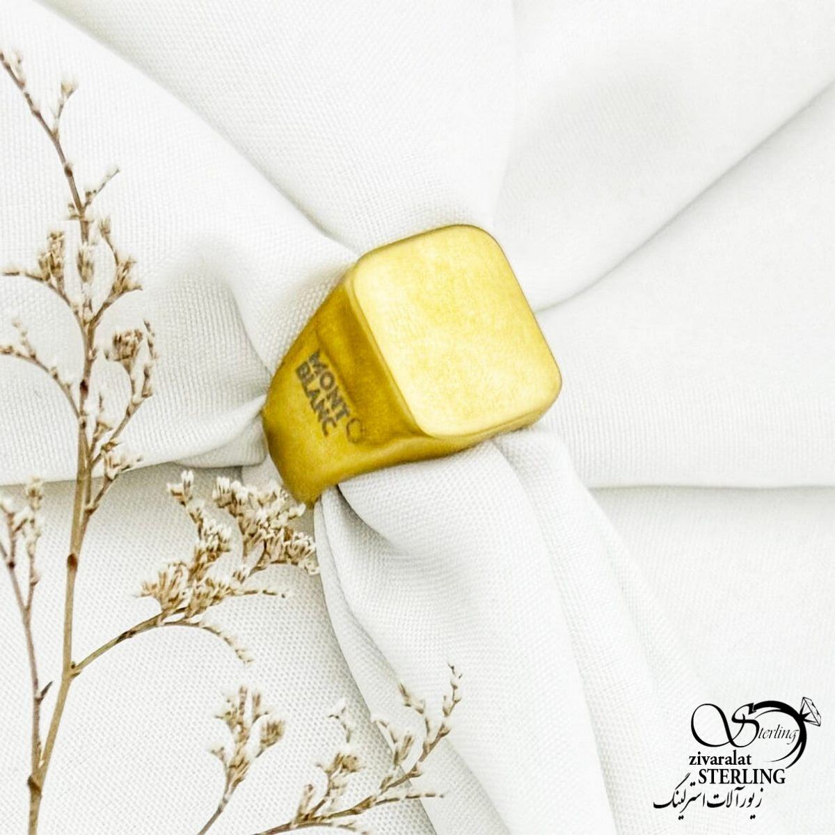 انگشتر مردانه (mont blanc) مارک استیل کد 12913
