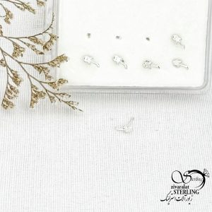 پیرسینگ بینی گیتار نقره ایتالیا کد 15038