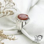 انگشتر نقره رکاب ماشینی استاد حمزه با کد 12955