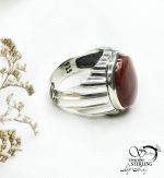 انگشتر نقره رکاب ماشینی استاد حمزه با کد 12955