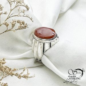 انگشتر نقره رکاب ماشینی استاد حمزه با کد 12955