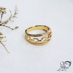 انگشتر طرح طلا برند ژوپینگ با کد 13389
