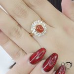 انگشتر طرح عقیق برند طلاروس کد 13394