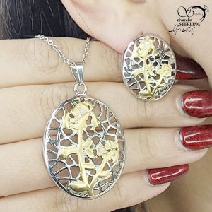 نیمست بیضی طرح دار برند استیل کد 13439