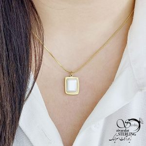 گردنبند طرح طلا برند استیل کد 13832