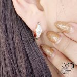 گوشواره ژوپینگ نگین جواهری کد 13852