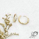 گوشواره ژوپینگ نگین جواهری کد 13852