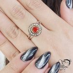 انگشتر نقره 925 عیار نگین دار کد 13864