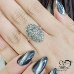 انگشتر نقره سیاه قلم عیار925 کد 13866