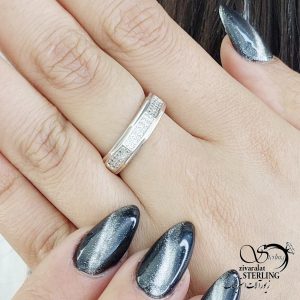 انگشتر (حلقه زنانه) عیار925 کد 13868