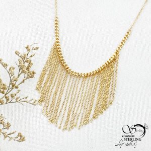 گردنبند ژوپینگ کارتیر آویز ریش دار کد 13887