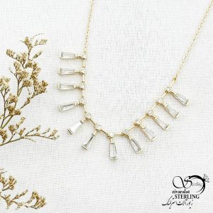 گردنبند ژوپینگ نگین دار کد 13897