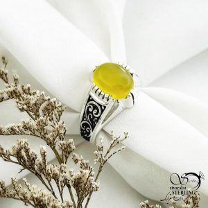 انگشتر نقره شرف الشمس عیار925 (مردانه) کد 13961