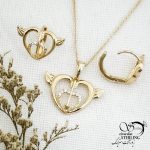 نیمست طرح طلا مدل قلب برند ژوپینگ کد 13996