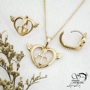 نیمست طرح طلا مدل قلب برند ژوپینگ کد 13996