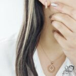 نیمست ژوپینگ آویز حلقه ای طرح طلا کد 14022 - تصویر 3