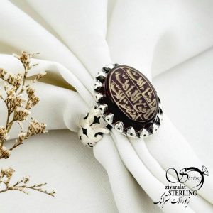 انگشتر نقره رکاب صفوی ذکر ماشاالله لا قوه الا بالله... کد 14059